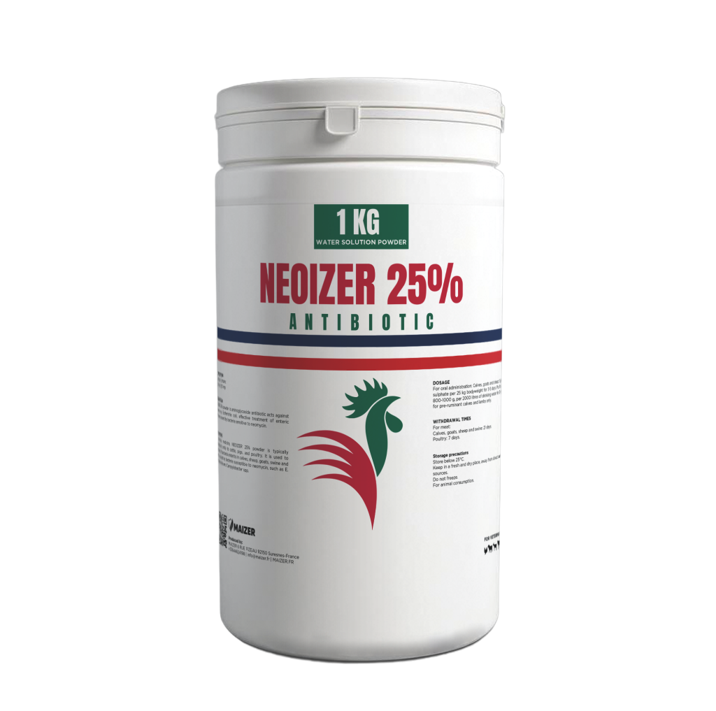 Neomycin veterinary antibiotic powder for treating E. coli and enteric infections in livestock and poultry