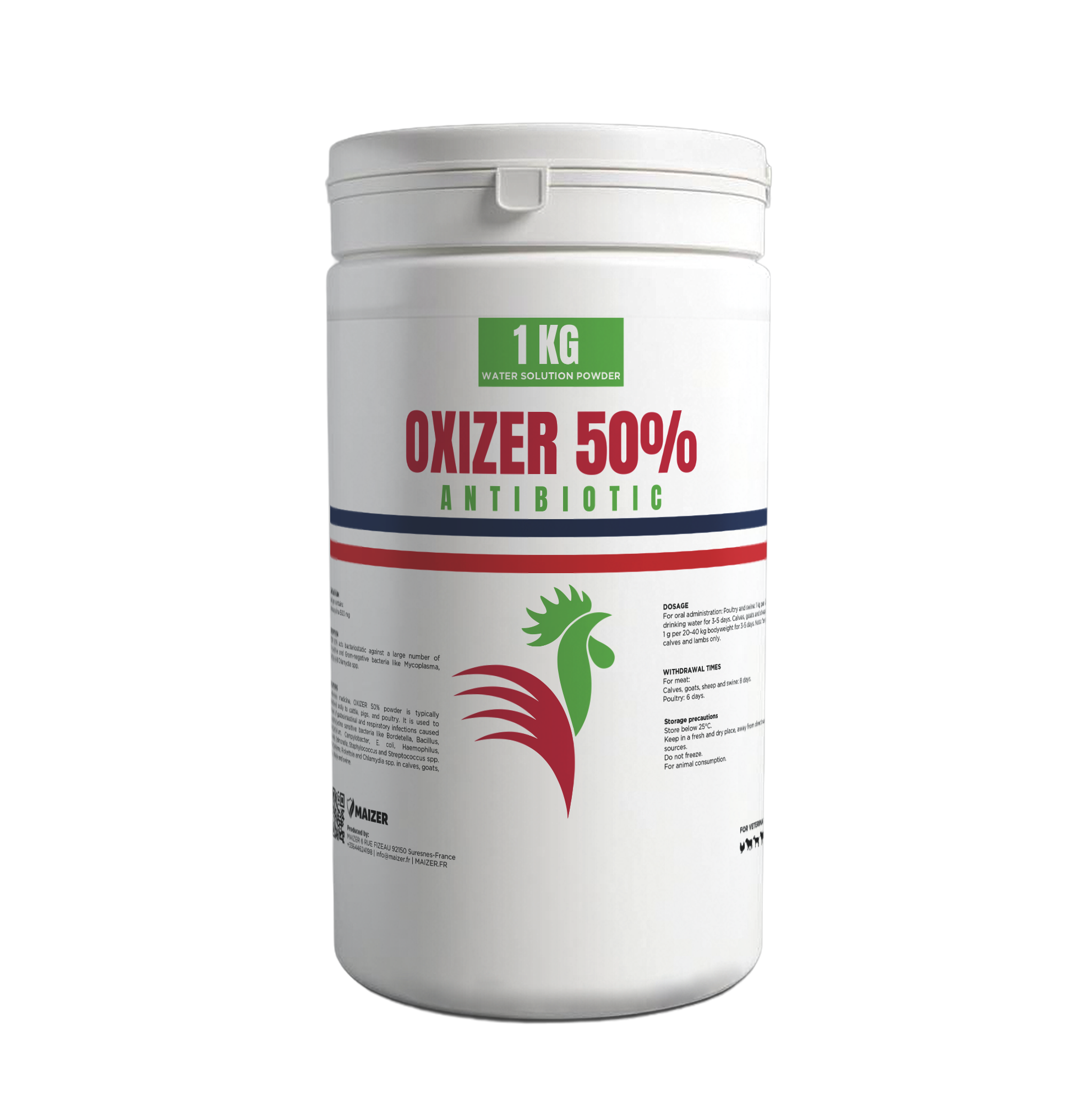 OXIZER 50% – Oxytetracycline Veterinary Antibiotic for Livestock and Poultry
